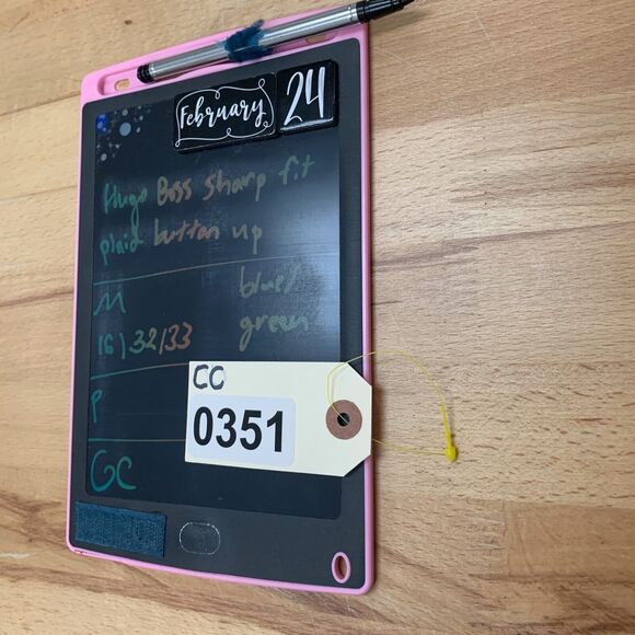 Hugo Boss Shirt Mens 16 Blue Green Slim Sharp Fit Plaid Button Up Long Sleeve - Picture 10 of 11